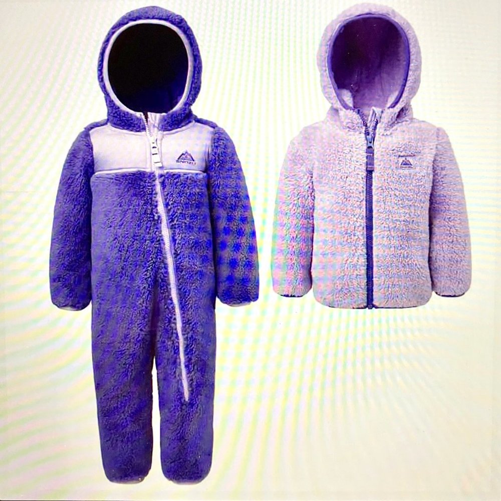 NEW!!! Snozu Infant 2-piece Fleece Set Purple, Grey, Blue 18M